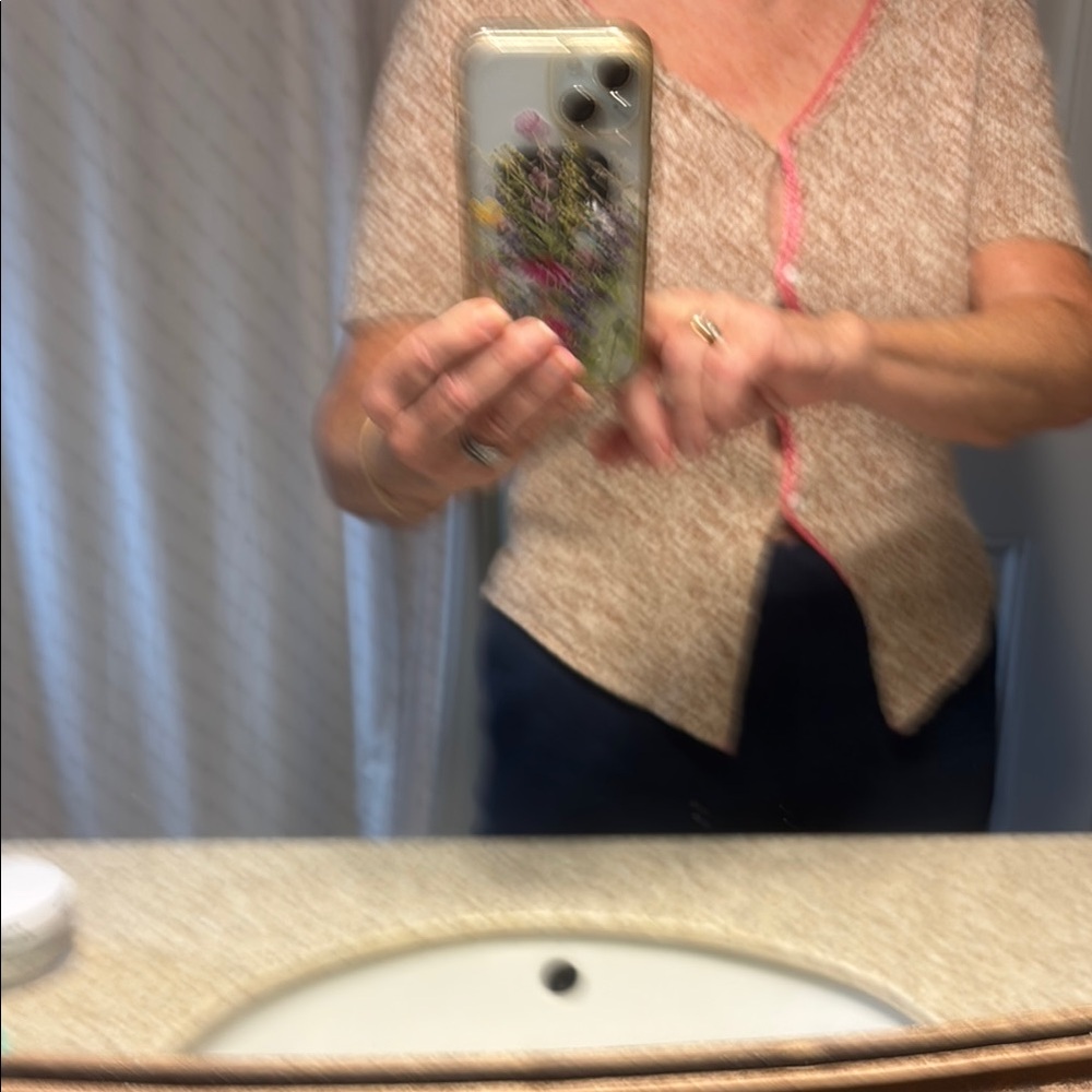 Women's Tan Cardigan Sweater